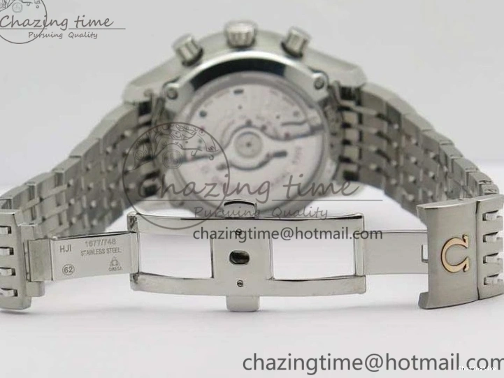 0402 De Ville Chronograph SS OMF 1:1 Best Edition Black Dial On SS Bracelet A Attractive 8150